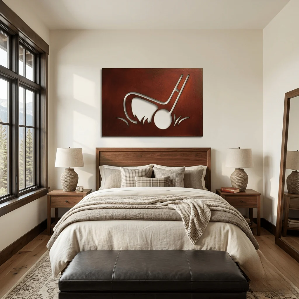 The Precision Chip - Metal Wall Art - Oxide