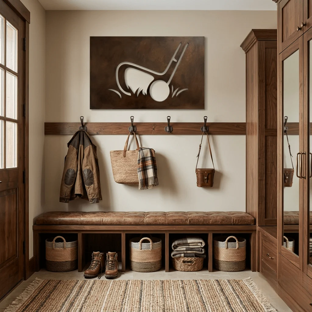 The Precision Chip - Metal Wall Art - Umber - Image 2