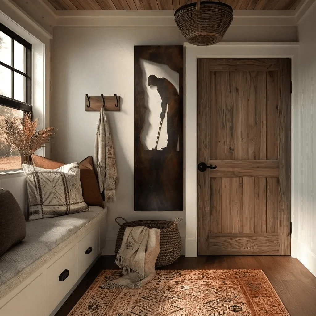 The Putt - Metal Wall Art - Umber