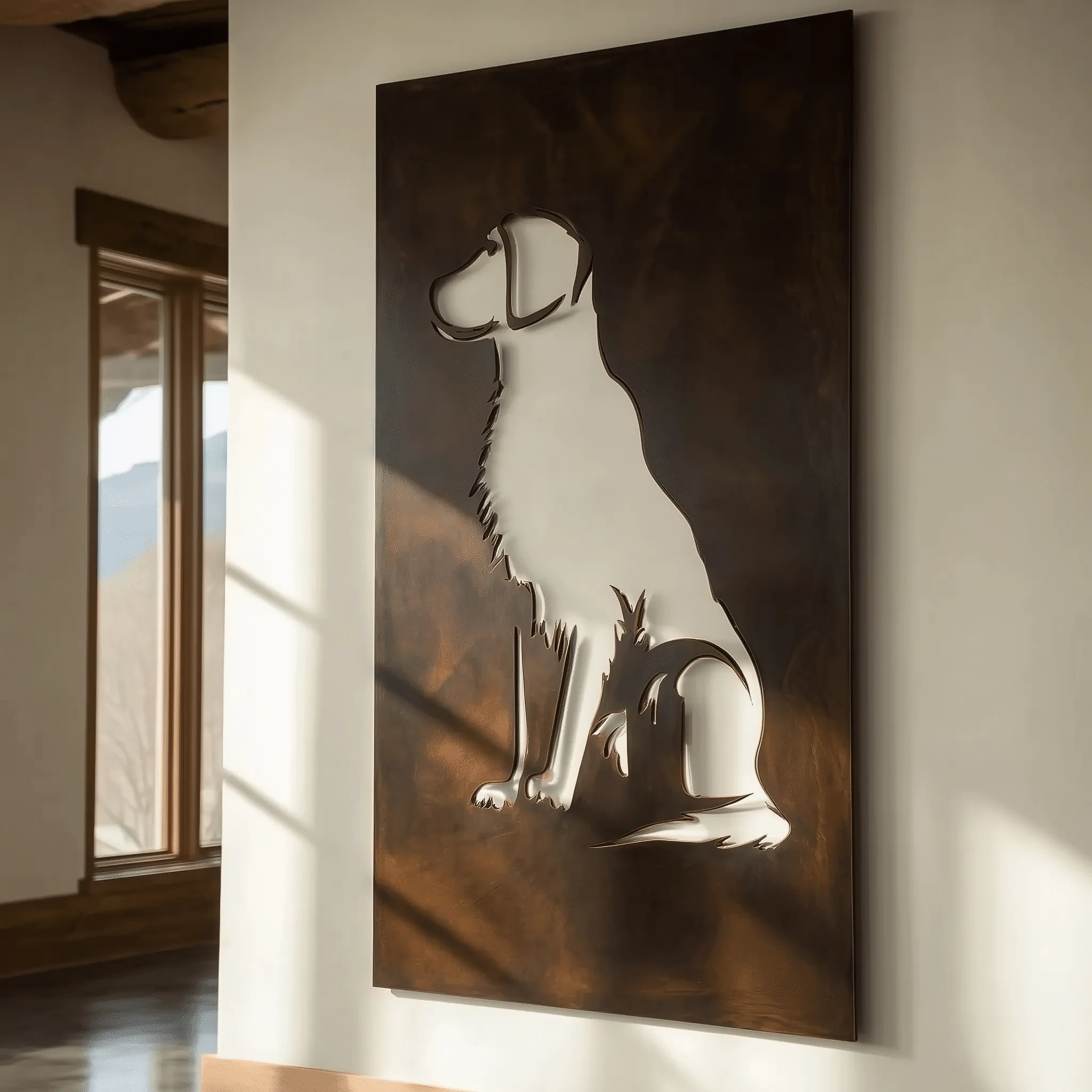 The Retriever - Metal Wall Art - Umber - Image 3