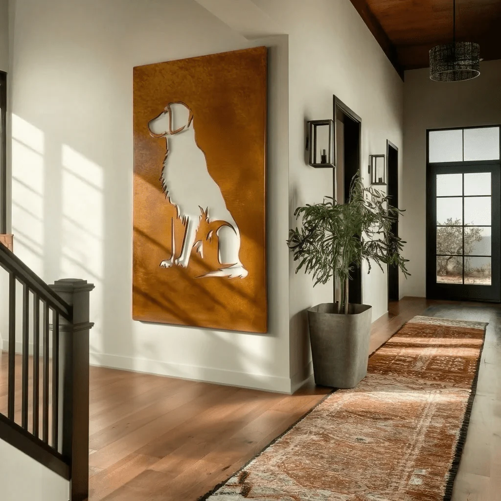The Retriever - Metal Wall Art - Oxide - Image 2