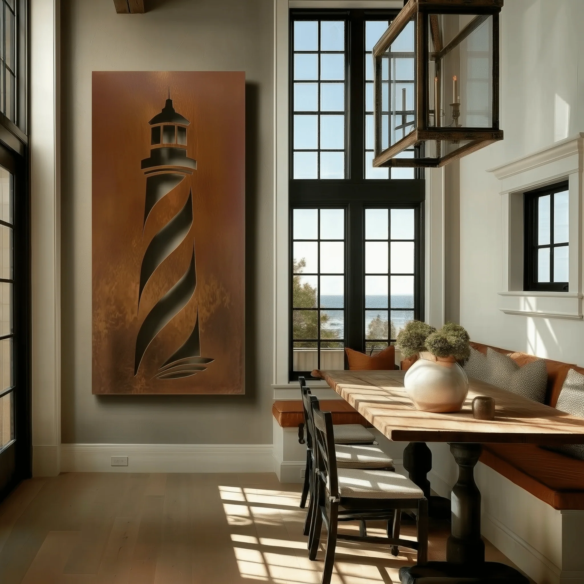 The Rhode Island Lighthouse - Metal Wall Art - Oxide