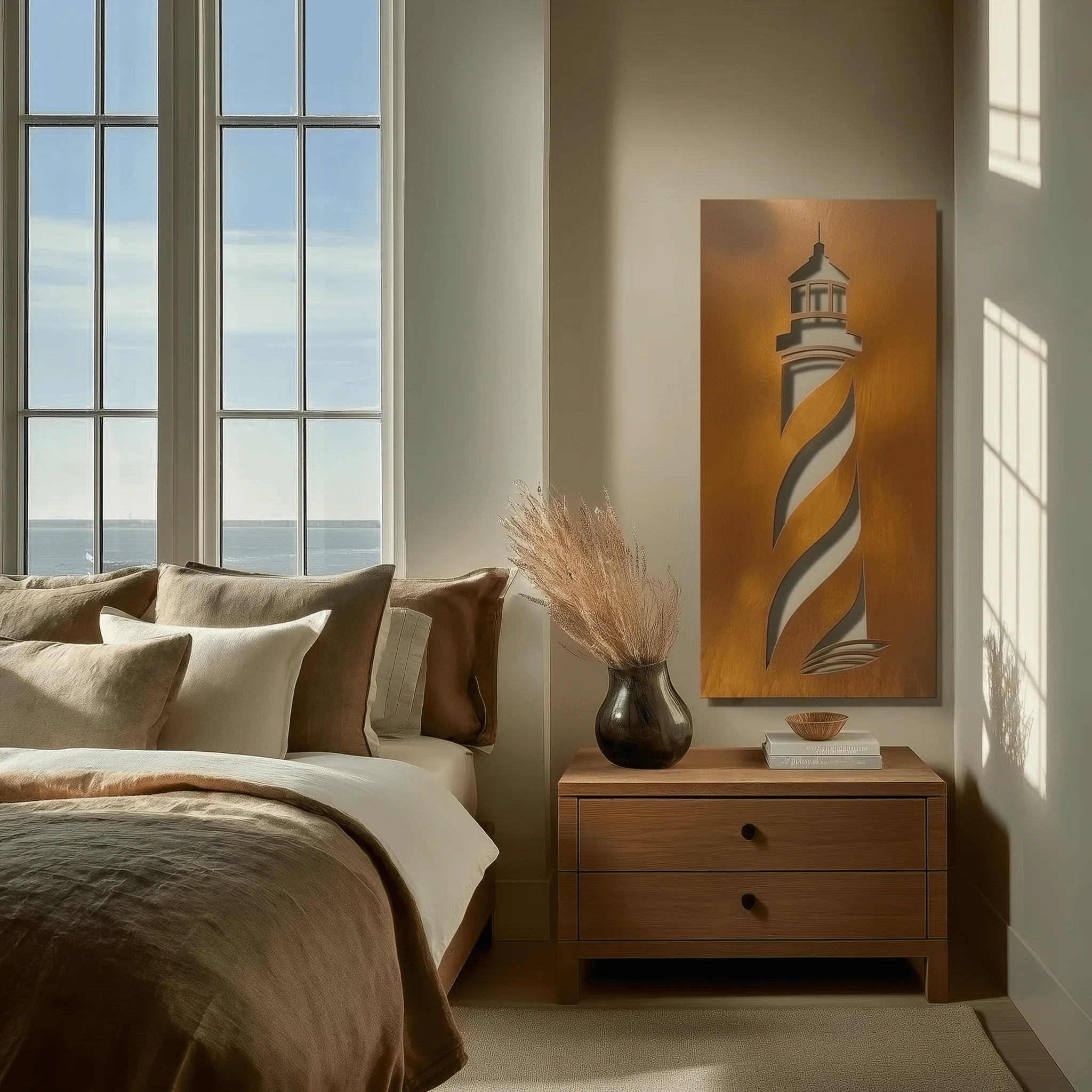 The Rhode Island Lighthouse - Metal Wall Art - Oxide - Image 2
