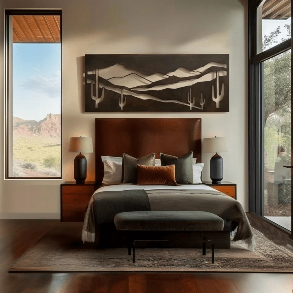 The Rincon Mountains - Metal Wall Art - Umber - Image 2
