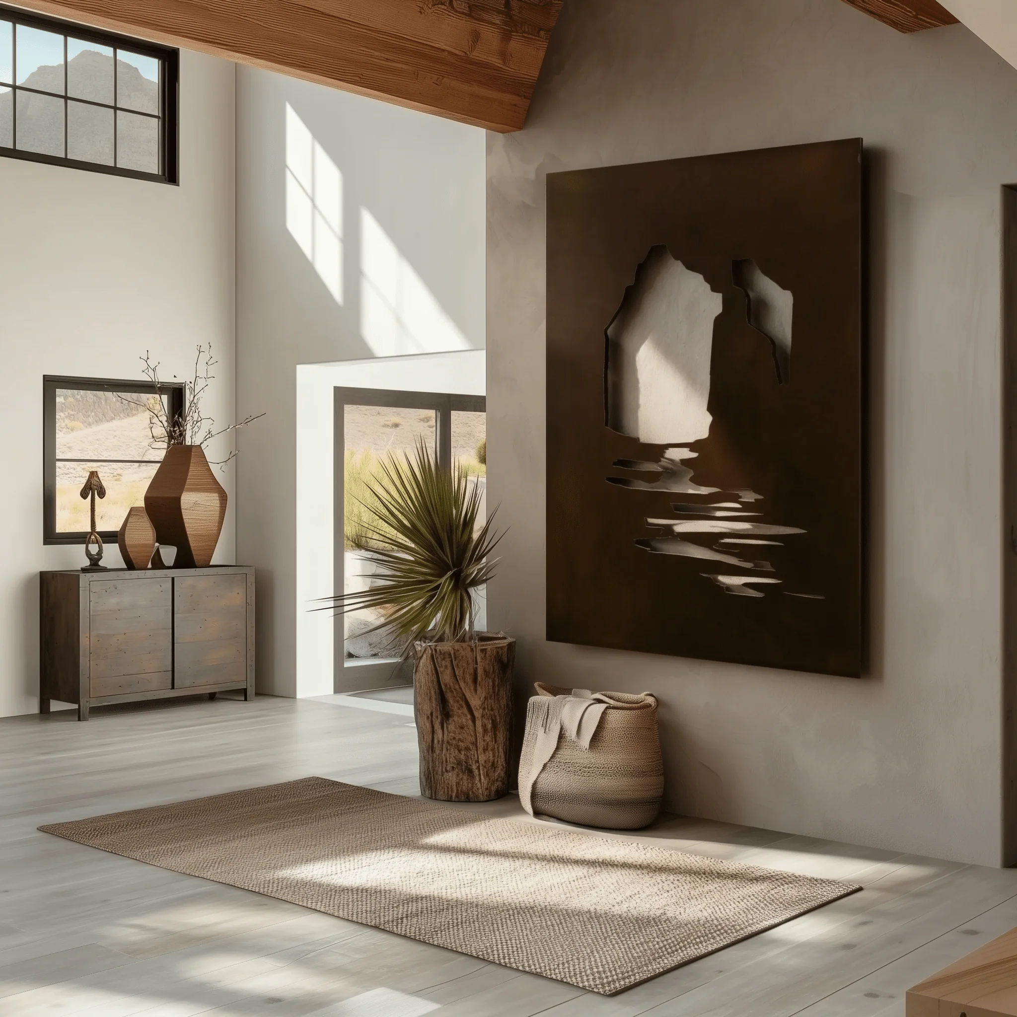 The Sea Arch - Metal Wall Art - Umber - Image 3