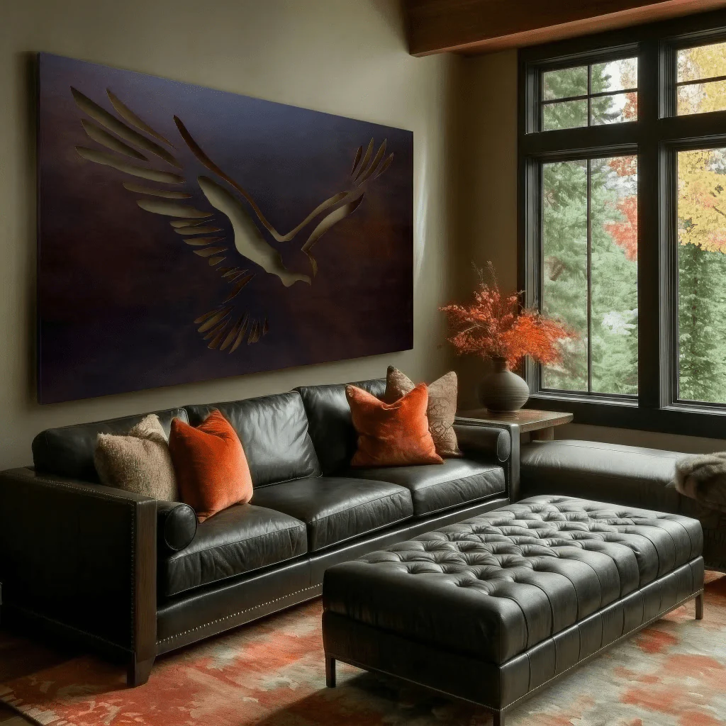 The Soar - Metal Wall Art - Umber