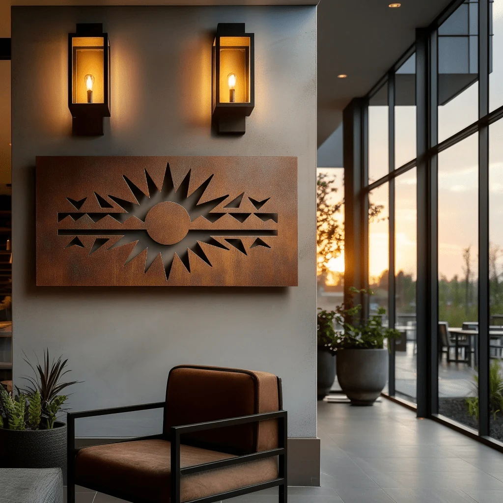 The Solana - Metal Wall Art - Oxide