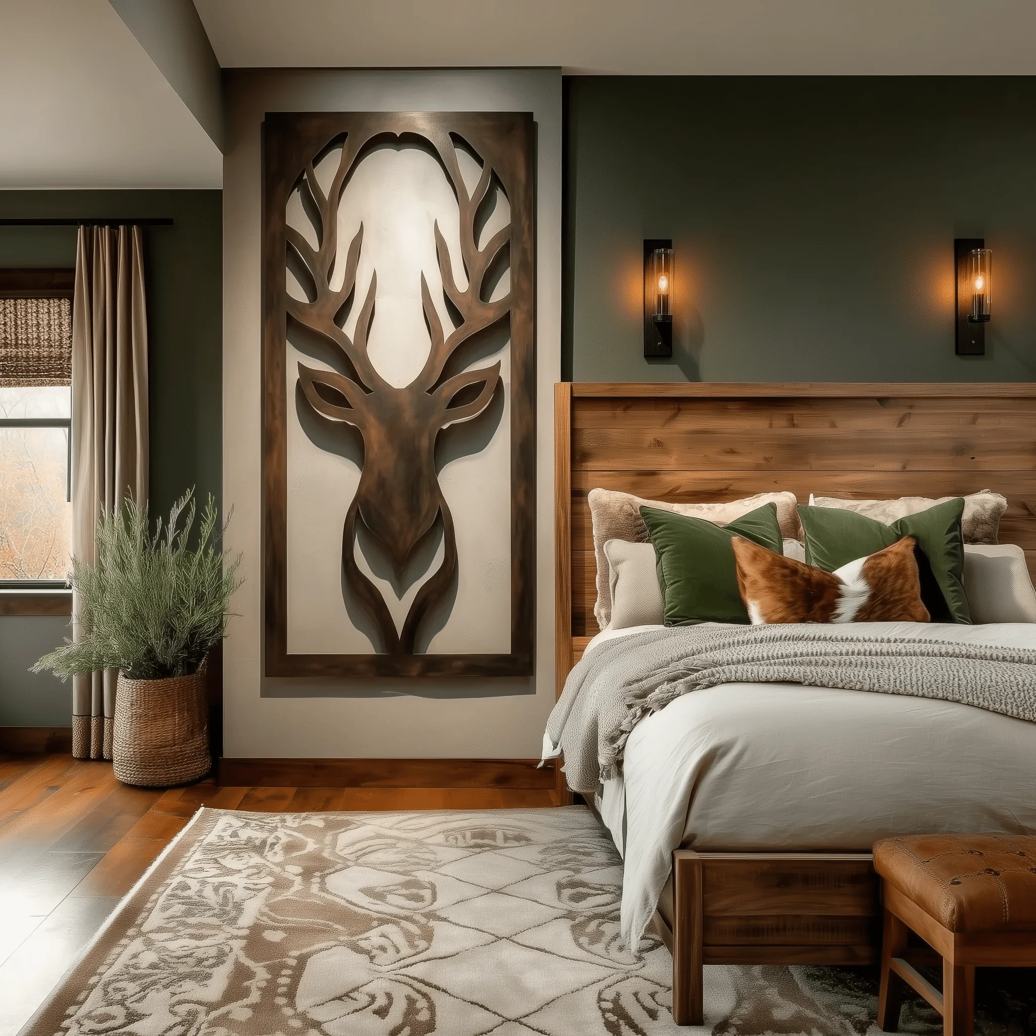 The Stag - Metal Wall Art - Umber - Image 3