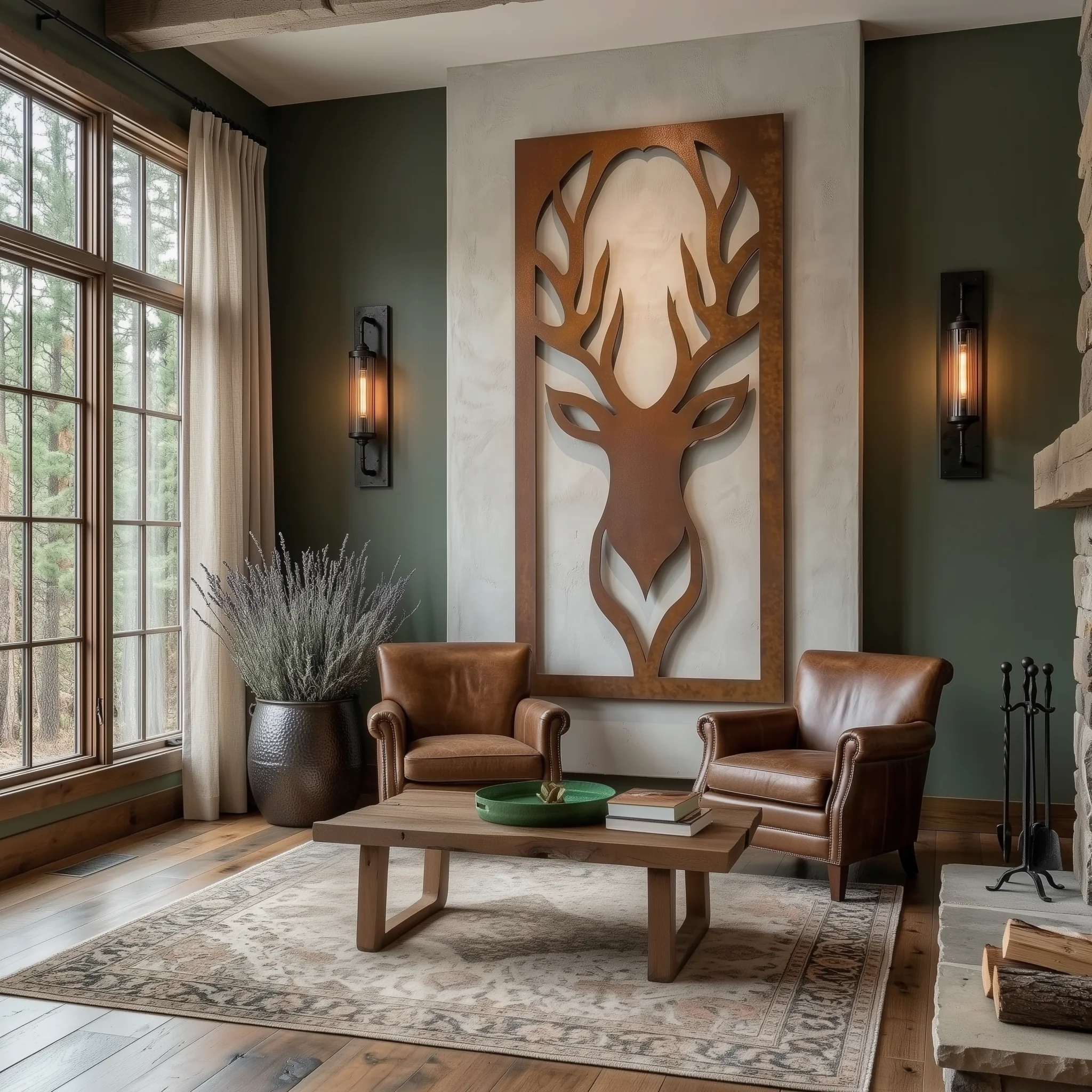 The Stag - Metal Wall Art - Oxide