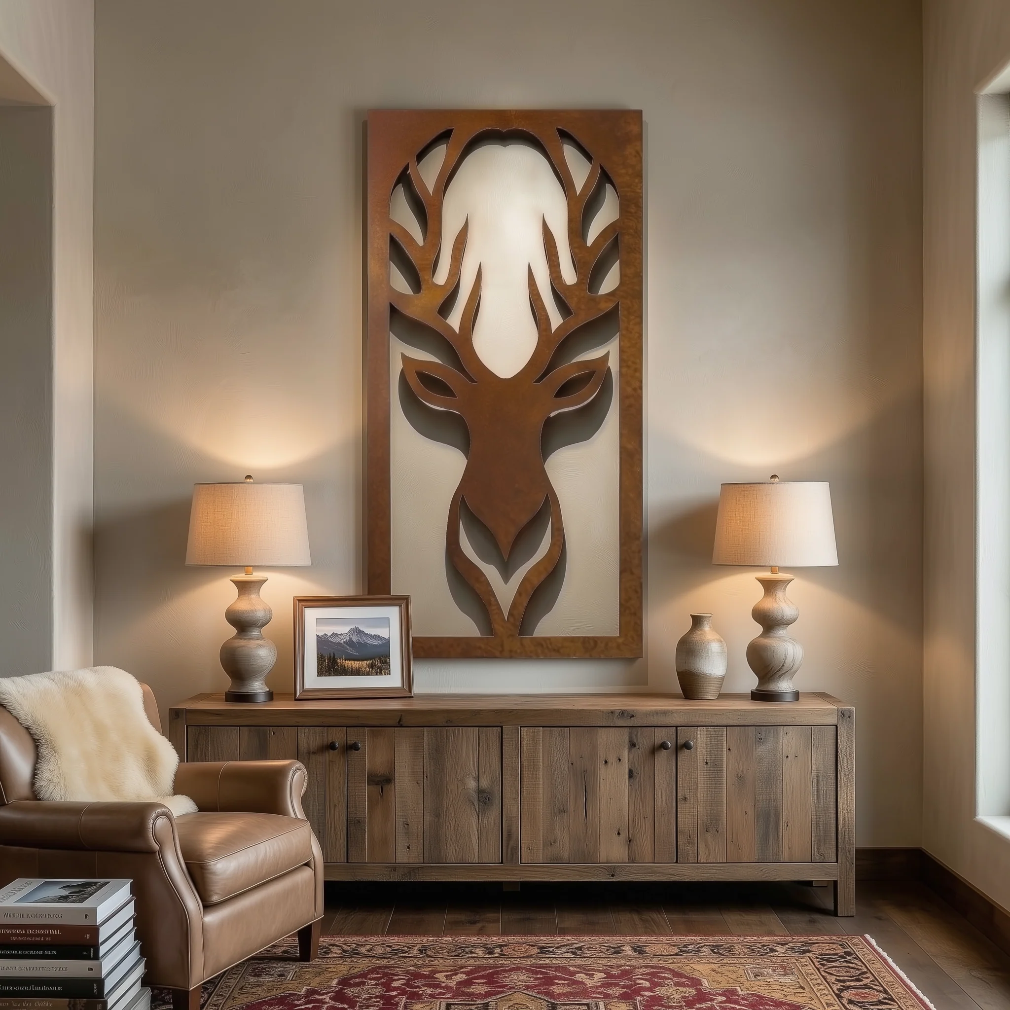 The Stag - Metal Wall Art - Oxide - Image 3