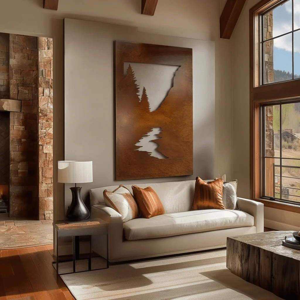 The Stillwater - Metal Wall Art - Oxide - Image 2