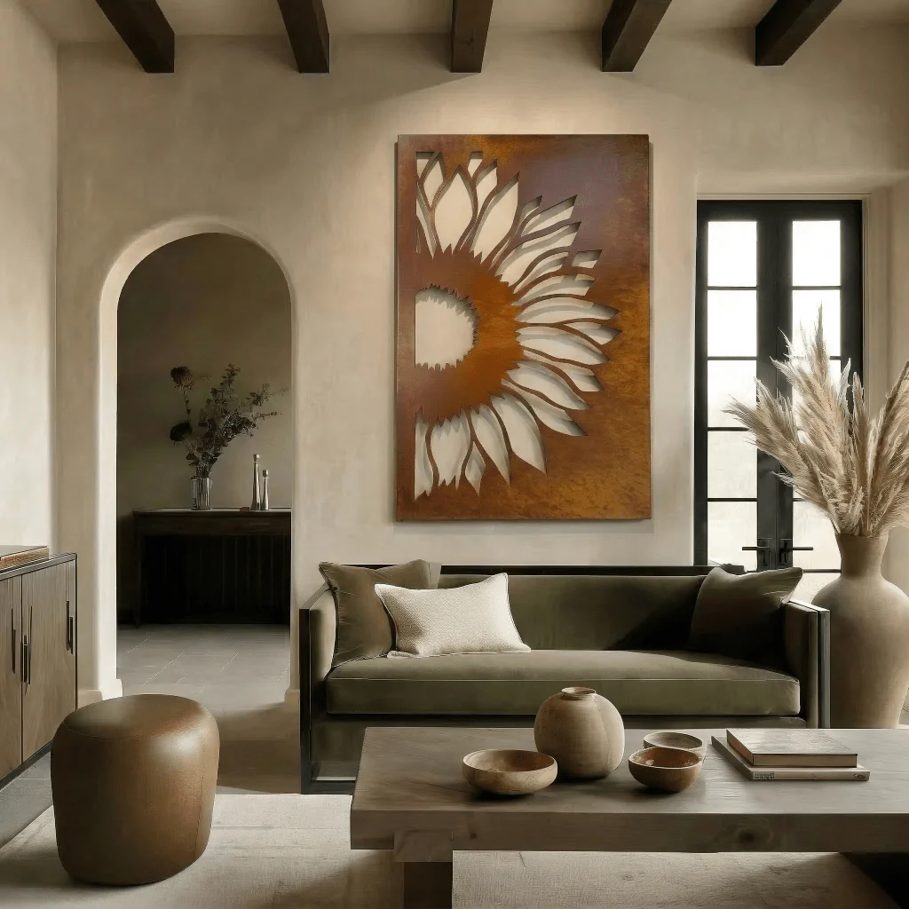 The Sunflower - Metal Wall Art - Oxide - Image 3