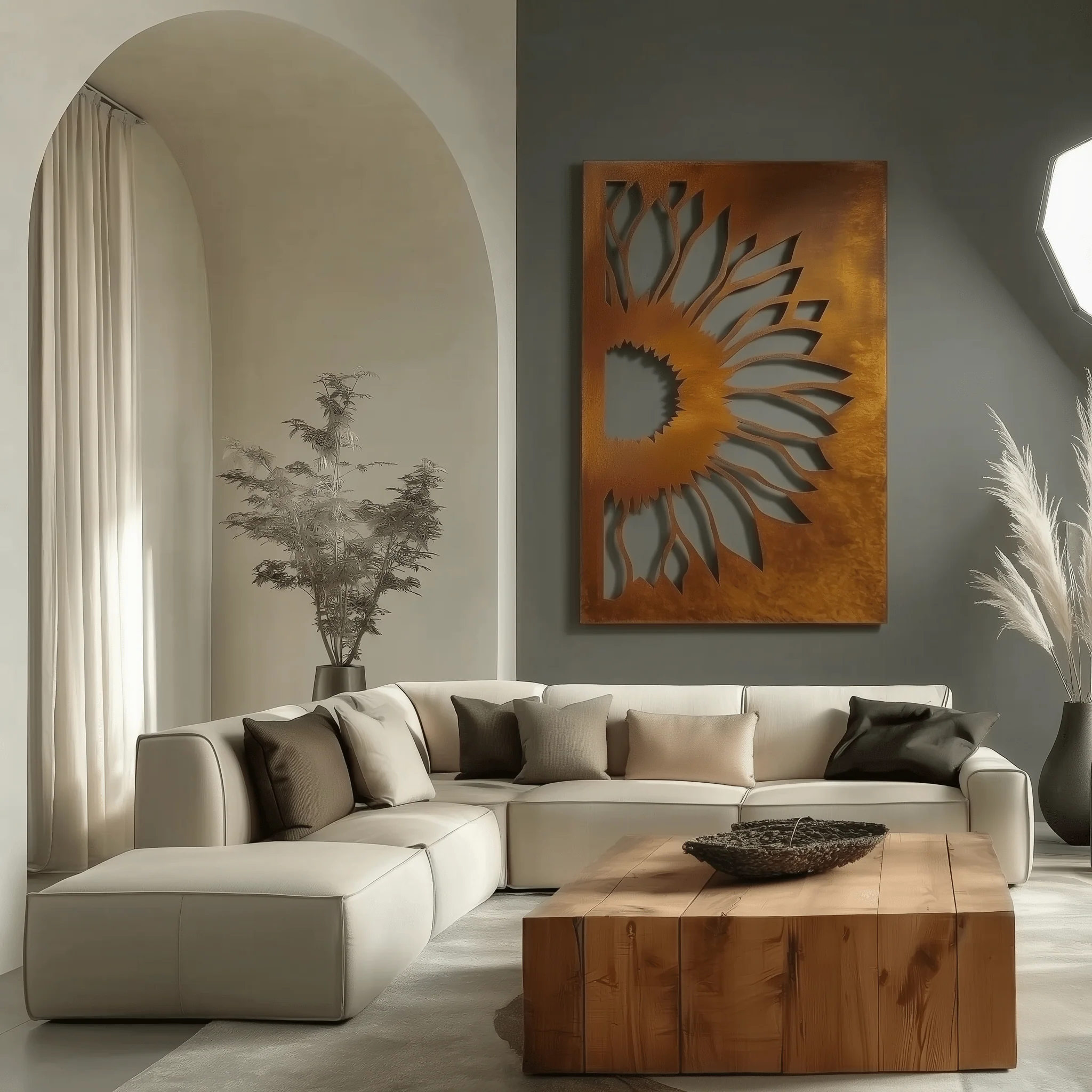 The Sunflower - Metal Wall Art - Oxide - Image 4