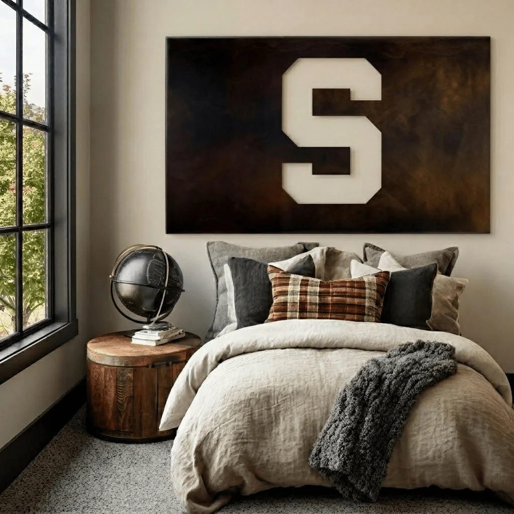 The Super S - Metal Wall Art - Landscape - Umber - Image 2