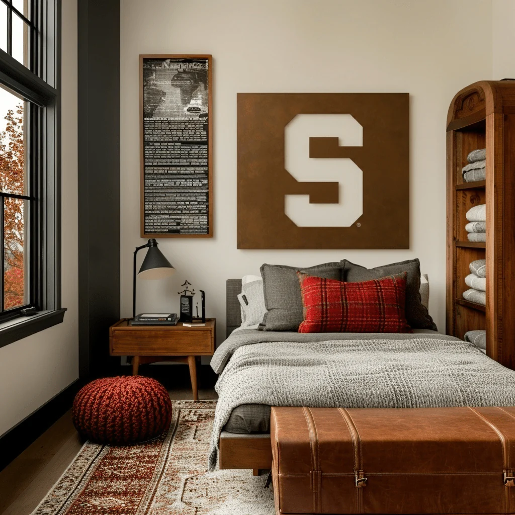 The Super S - Metal Wall Art - Square - Umber - Image 3