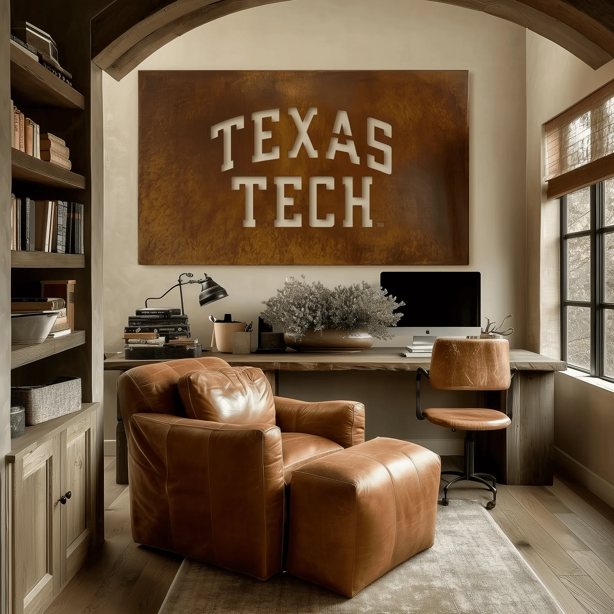 The Texas Tech - Metal Wall Art- Landscape - Oxide