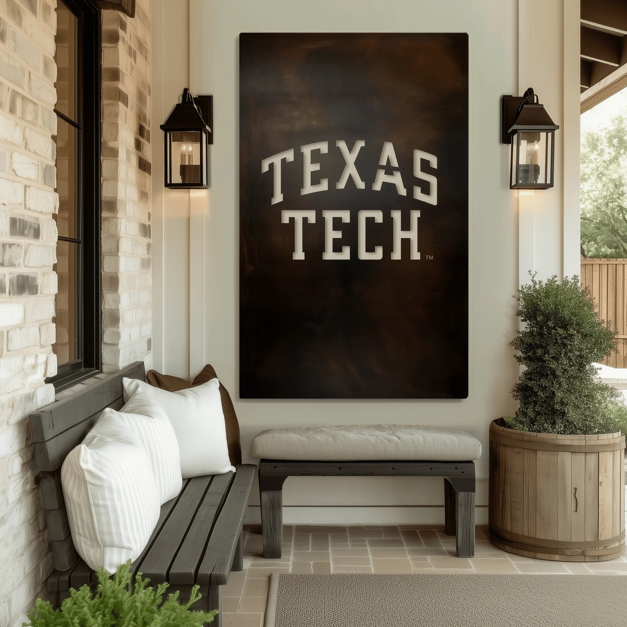The Texas Tech - Wall Art - Portrait - Umber - Image 3