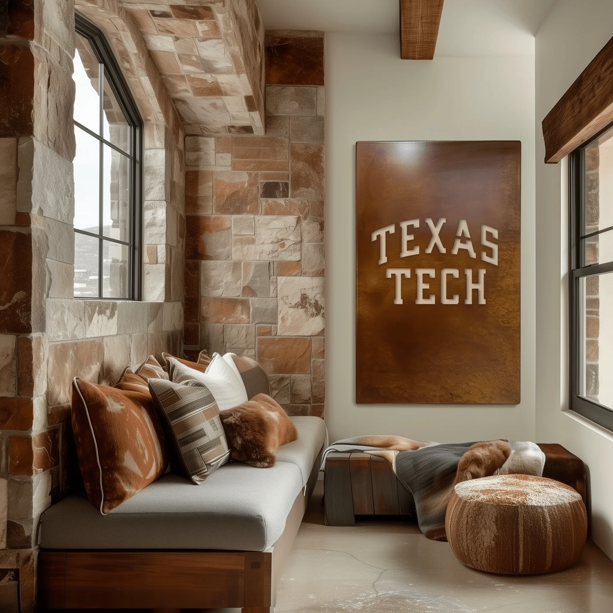 The Texas Tech - Wall Art - Portrait - Oxide