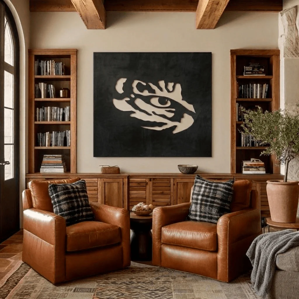 The Tiger Eye - Metal Wall Art - Square - Forge