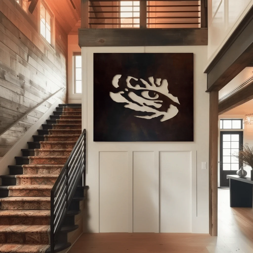 The Tiger Eye - Metal Wall Art - Square - Umber - Image 3