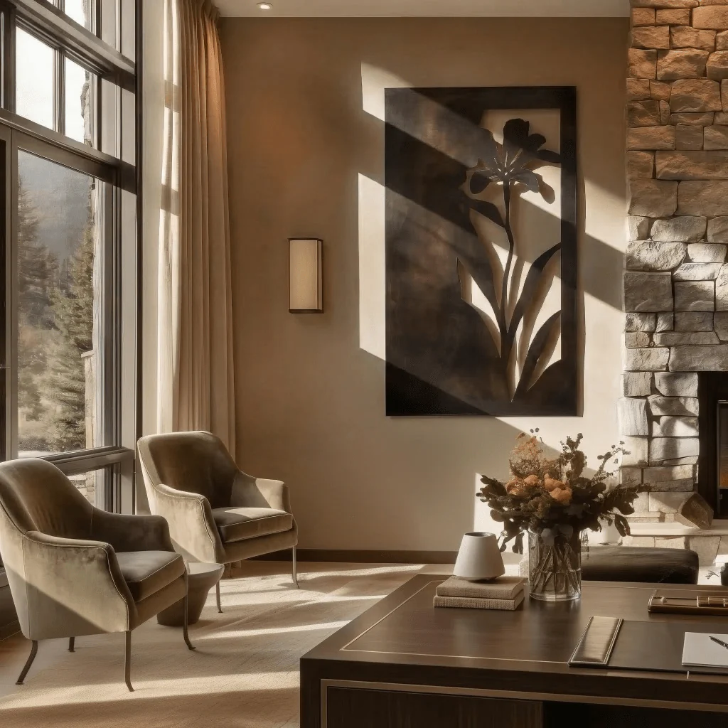 The Tiger Lily - Metal Wall Art - Umber - Image 3