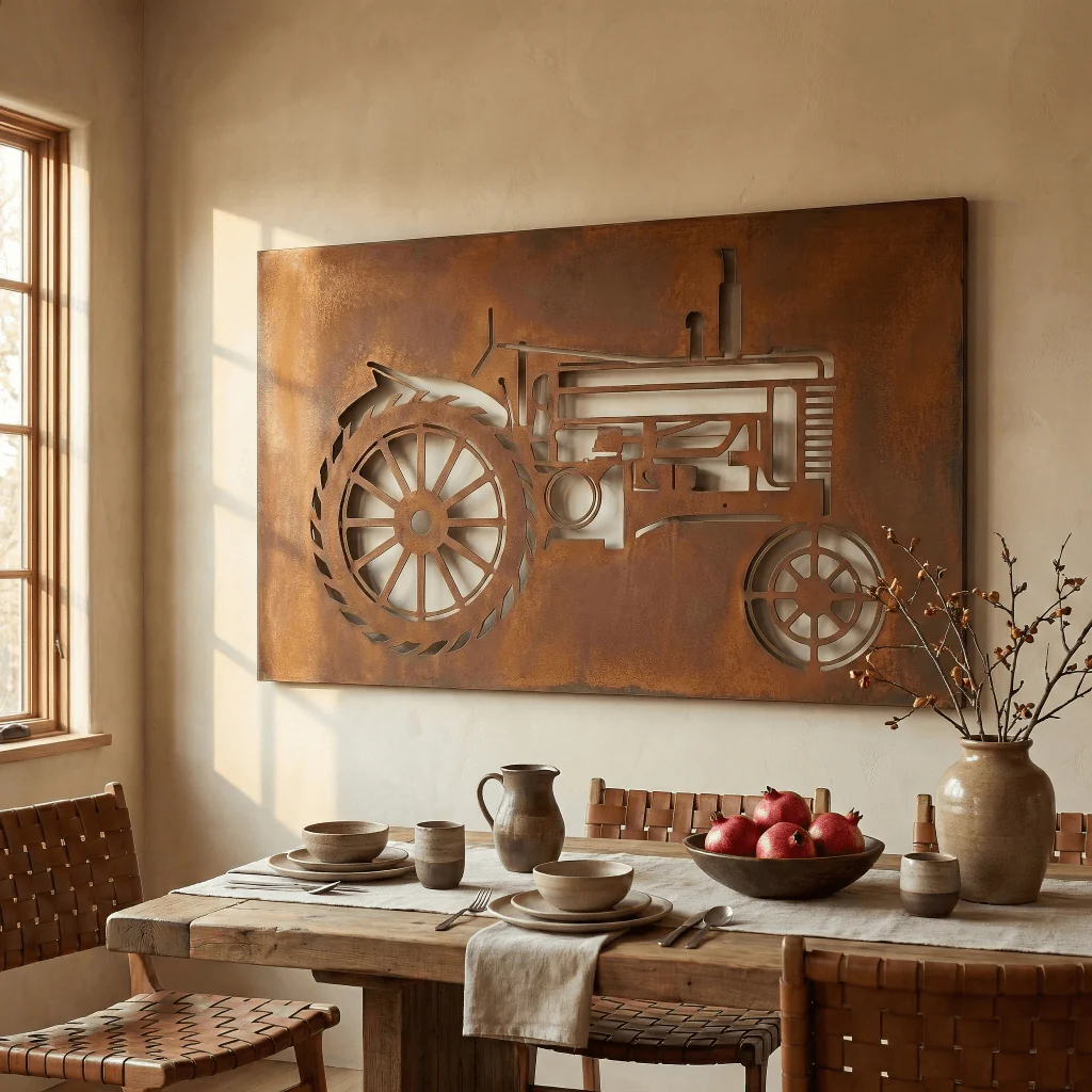 The Tractor - Metal Wall Art - Oxide - Image 3