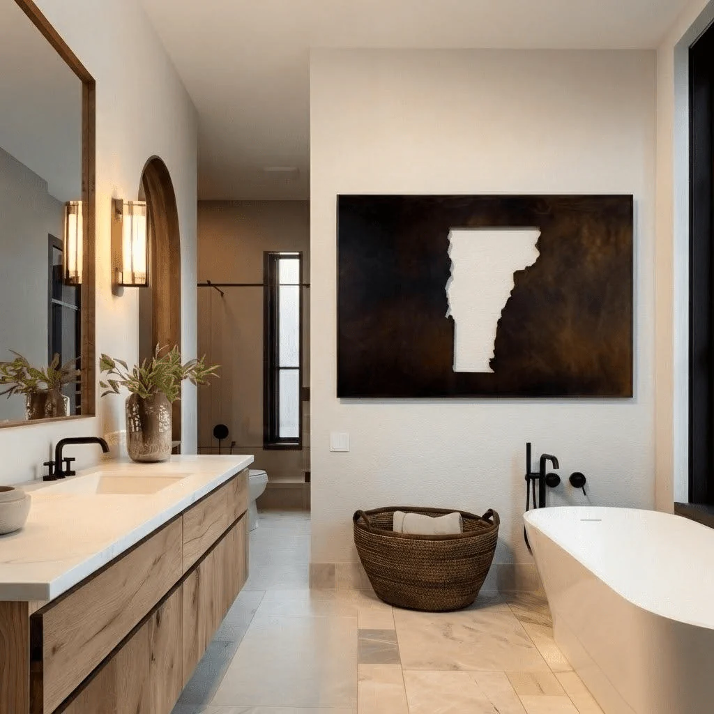 The Vermont - Metal Wall Art - Umber - Image 3