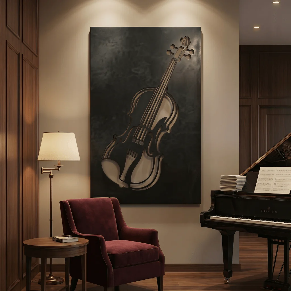 The Violin - Metal Wall Art - Forge - Image 2
