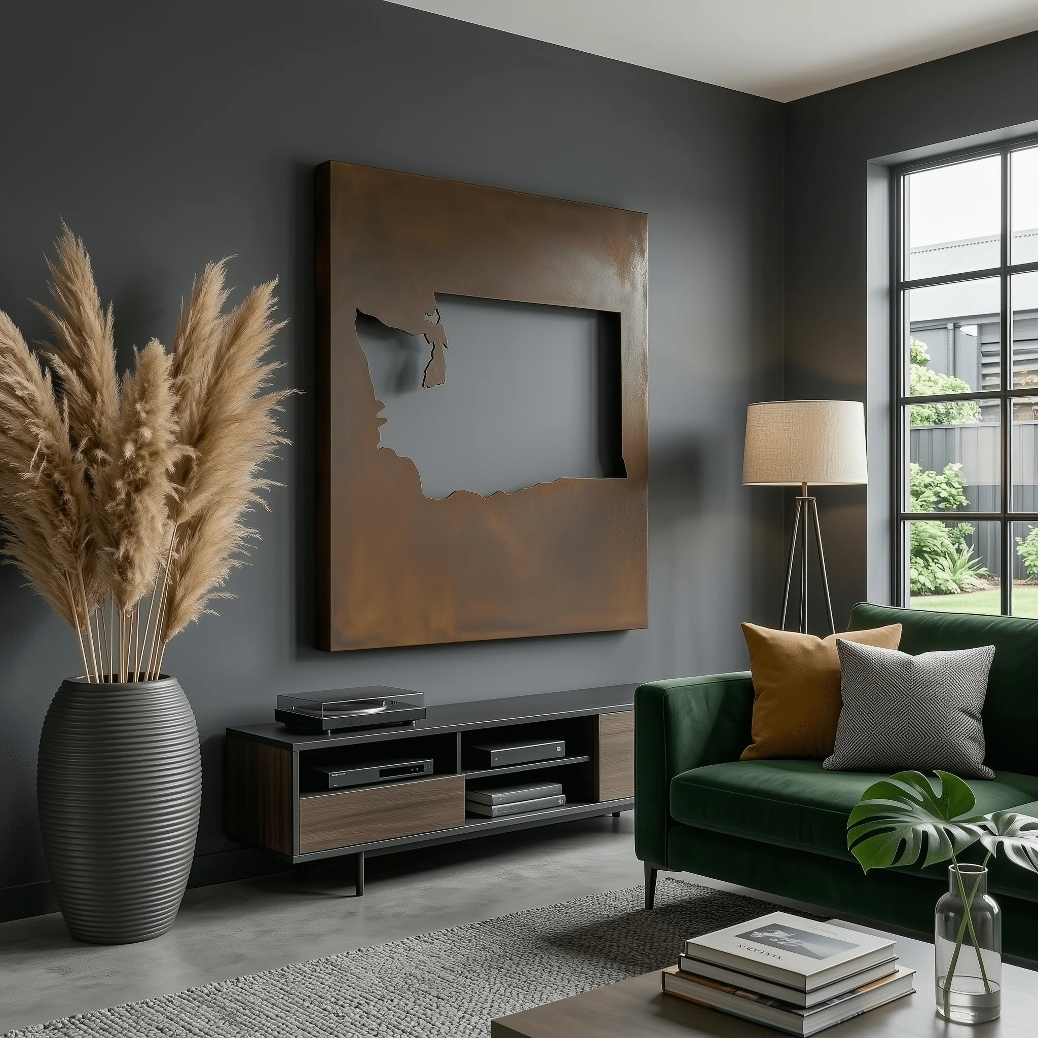 The Washington - Metal Wall Art - Umber