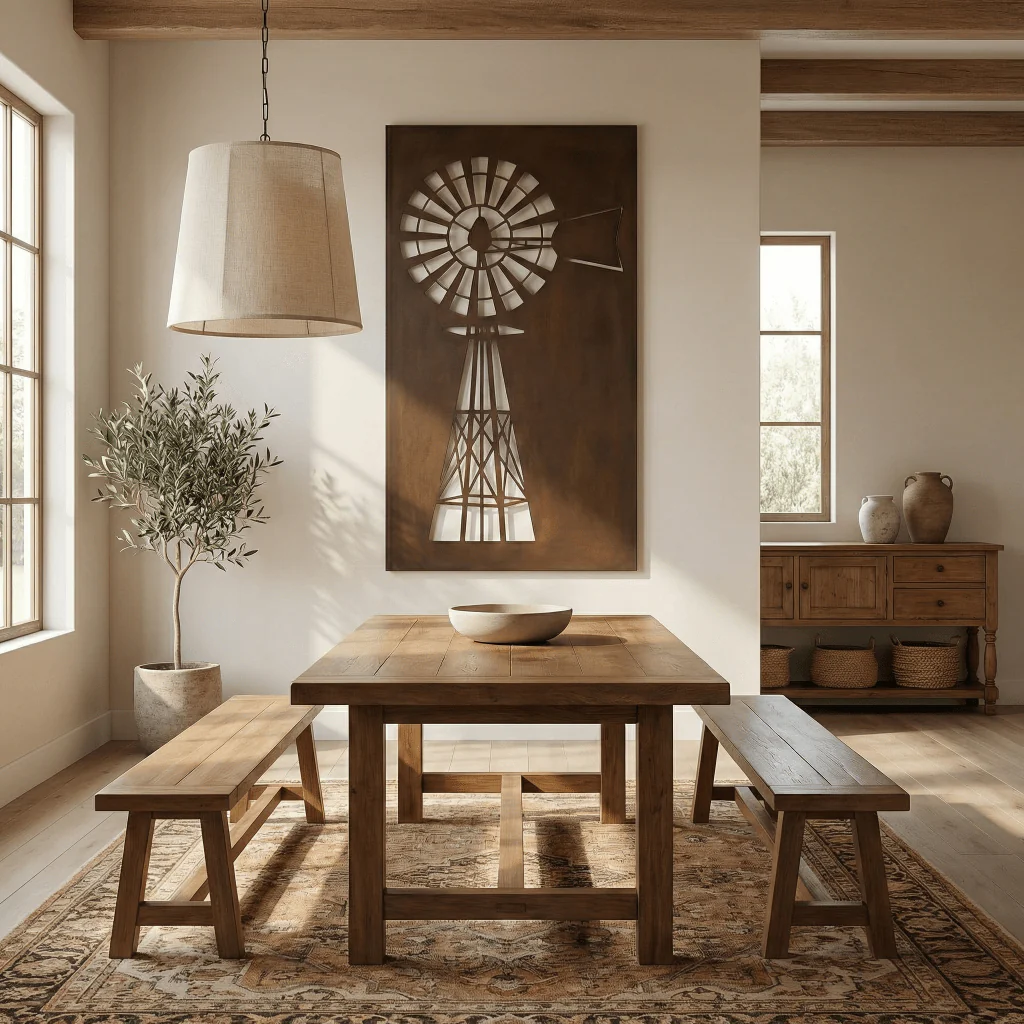 The Windmill - Metal Wall Art - Umber - Image 3
