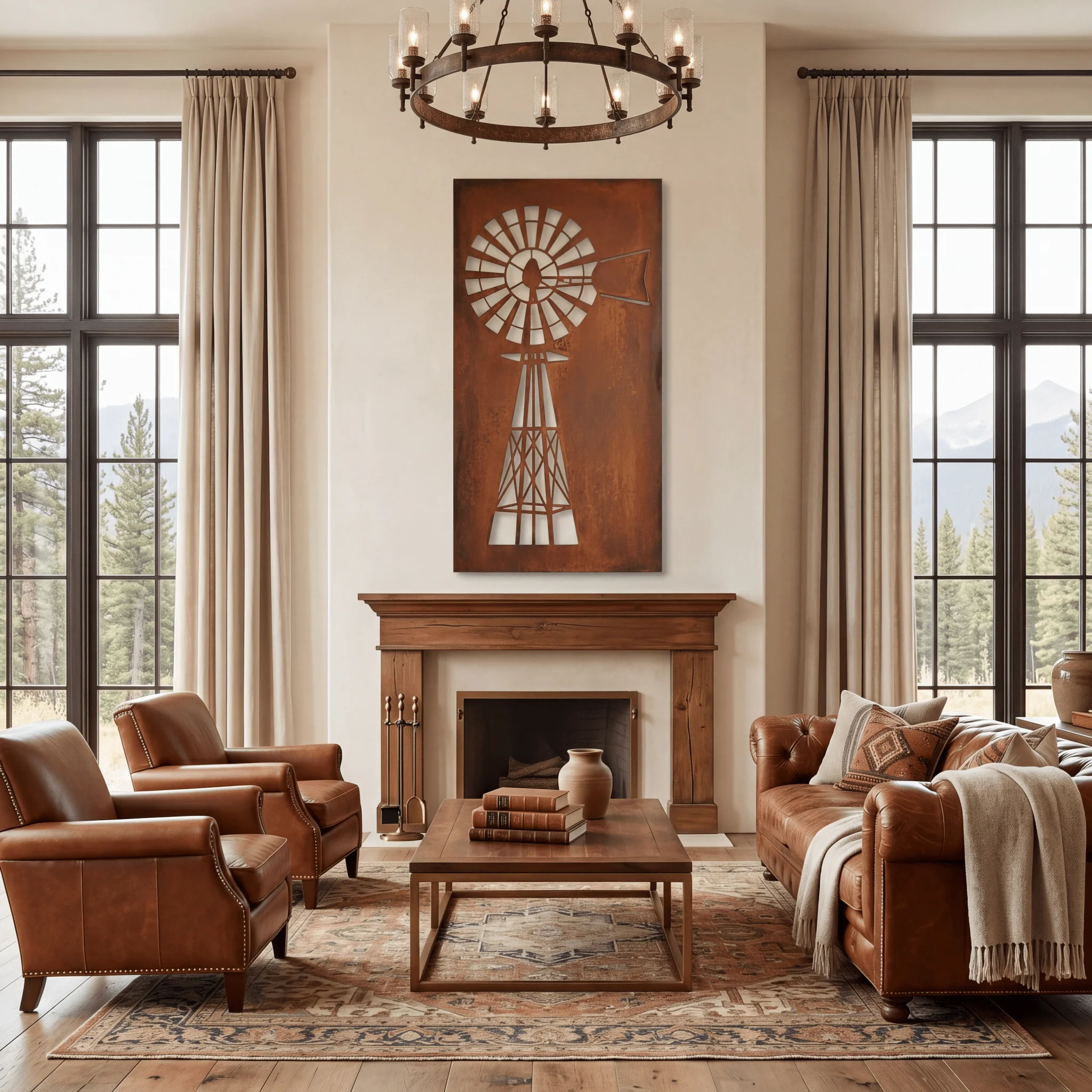 The Windmill - Metal Wall Art - Oxide - Image 3