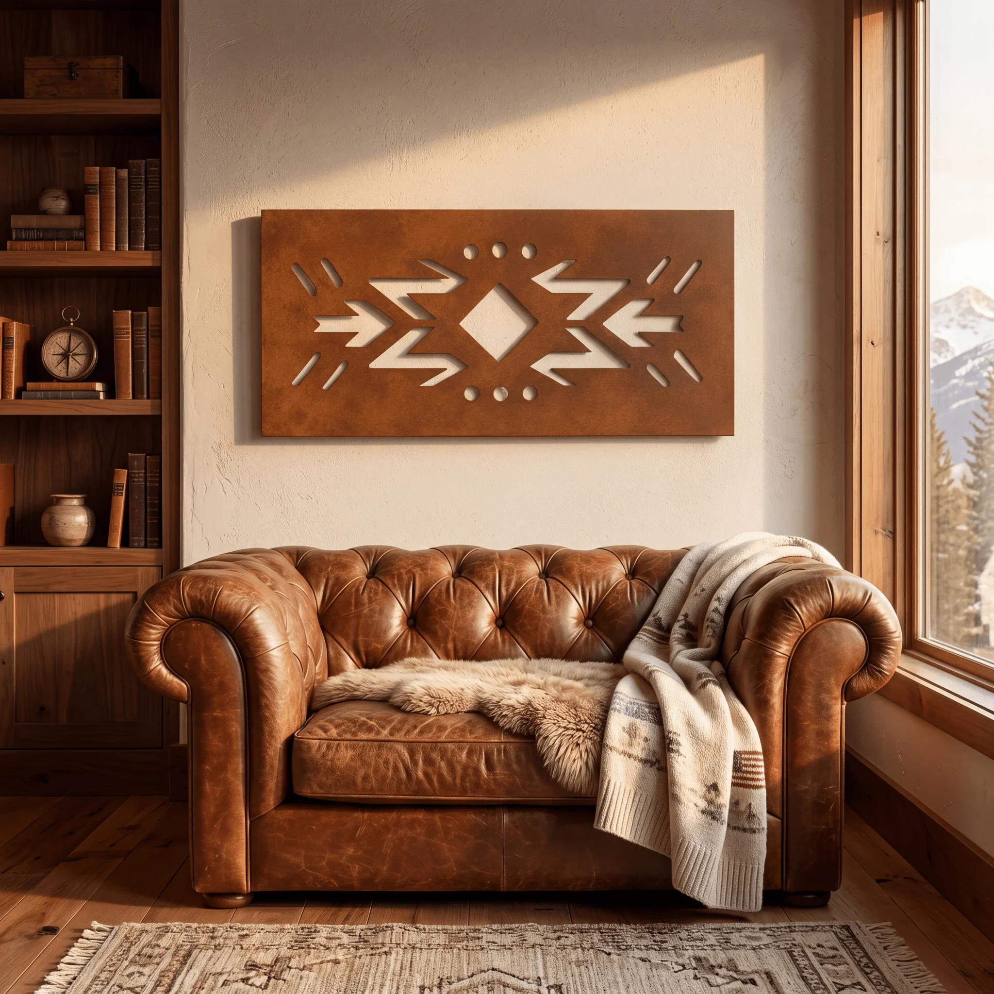 The Xochitl - Metal Wall Art - Oxide