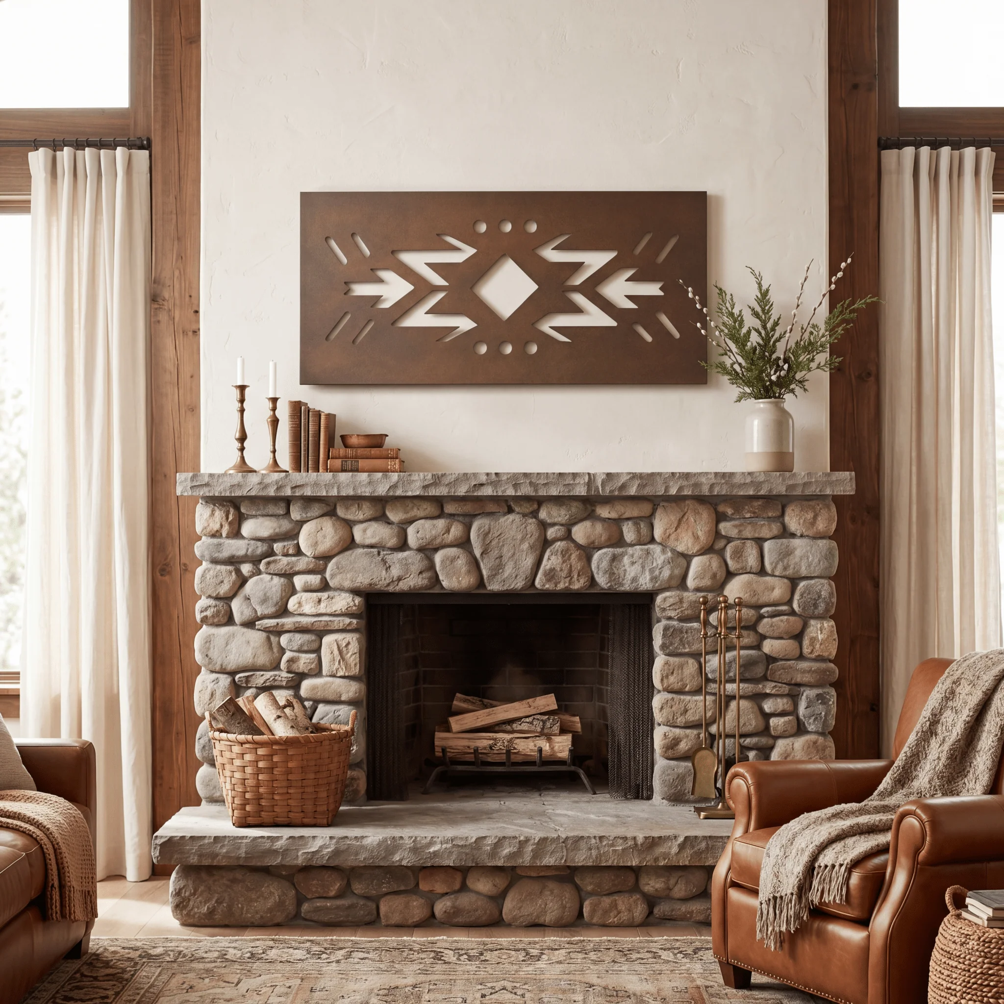 The Xochitl - Metal Wall Art - Umber - Image 3